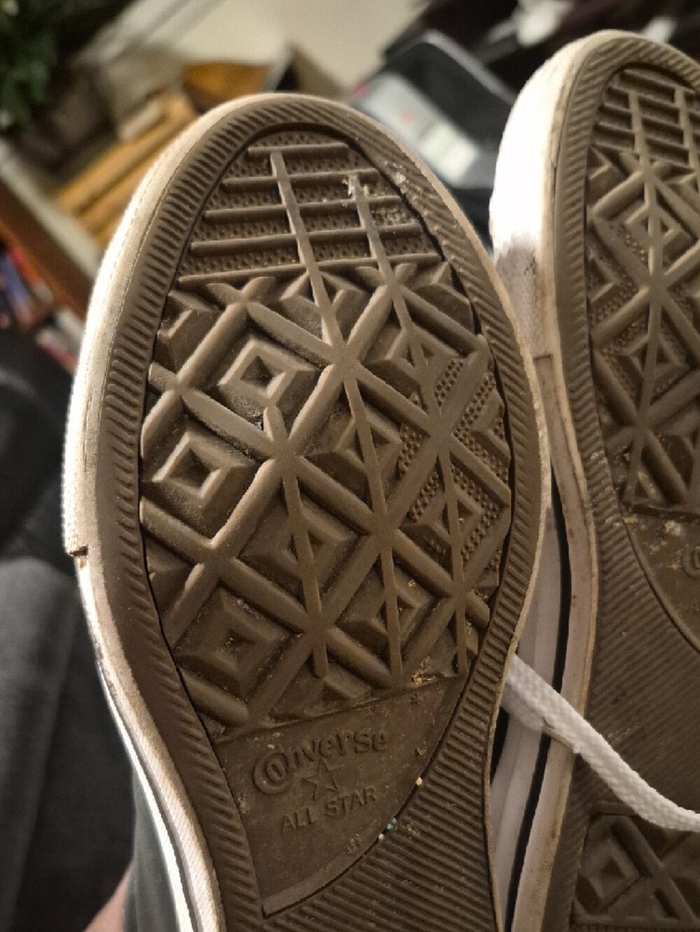 Converse Kids Black and White High-Top Sneakers - Picture 5 of 10